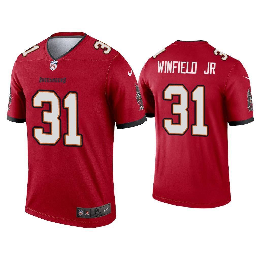 Men Tampa Bay Buccaneers 31 Antoine Winfield Jr Nike Red Legend NFL Jersey